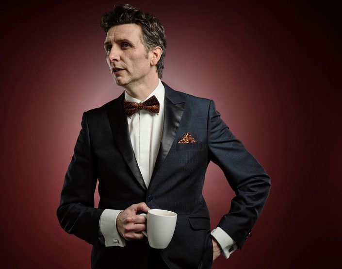 Frank Woodley Portrait of Frank Woodley drinking tea